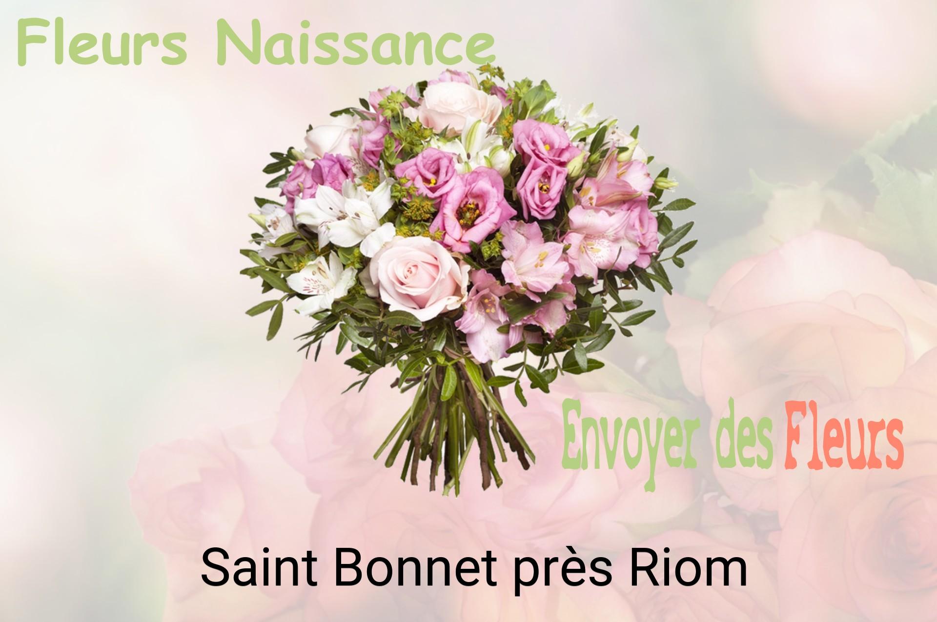 Bouquet de fleurs de naissance livré à Saint-Bonnet-près-Riom